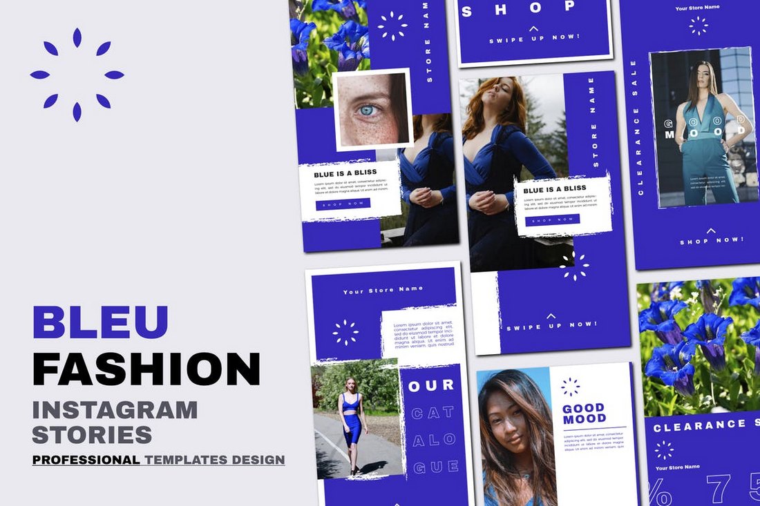 Fashion Bleu Instagram Stories Templates