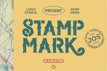 20+ Best Stamp Fonts (Vintage & Rubber Stamp Style Letters)