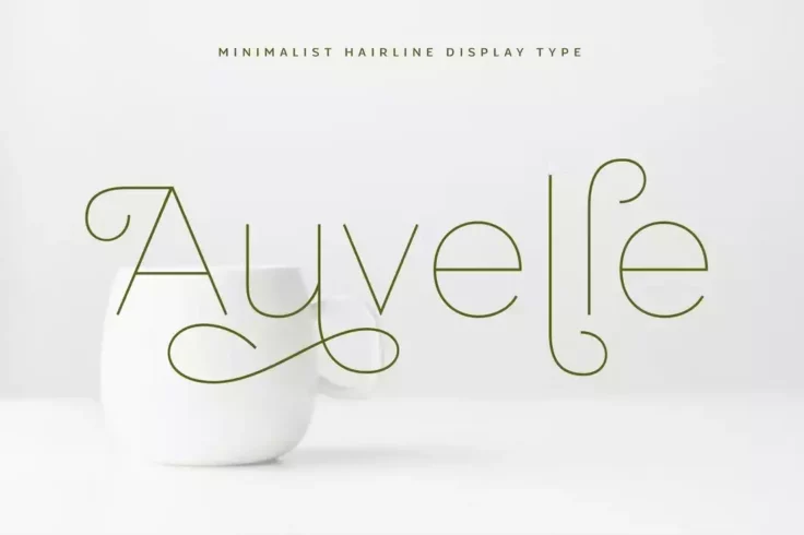 View Information about Auvelle Minimal Clean Hairline Font