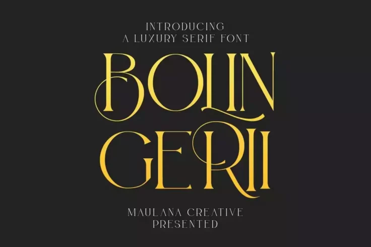 View Information about Bolin Gerii Luxury Serif Font