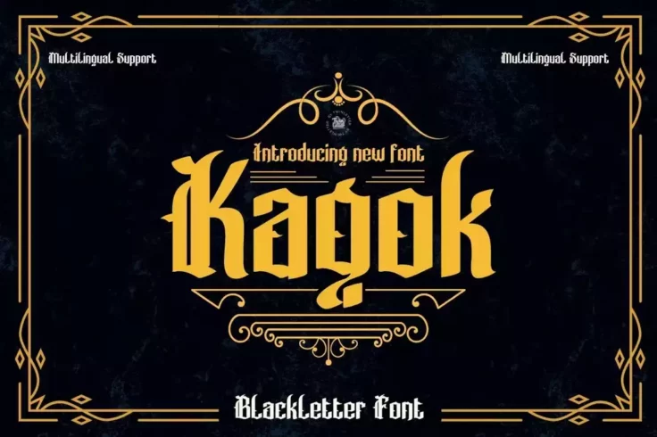 View Information about Kagok Blackletter Font