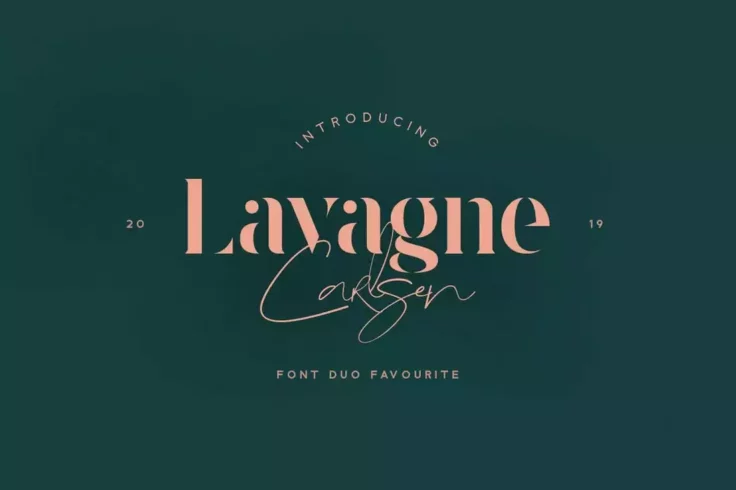 View Information about Lavagne Carlsen Feminine Font Duo