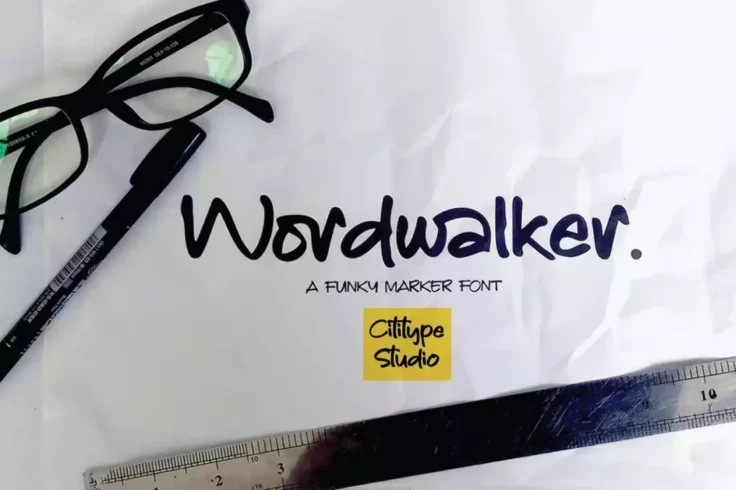 View Information about Wordwalker Funky Marker Font